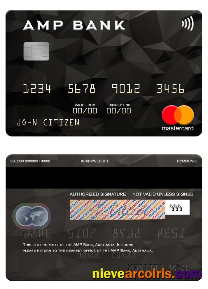 Australia AMP Bank mastercard